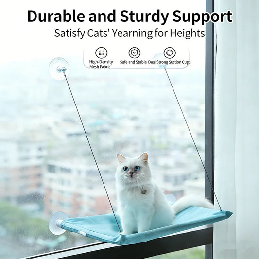 Hamac Luxe de Fenêtre pour Chat - Ventouses Résistantes