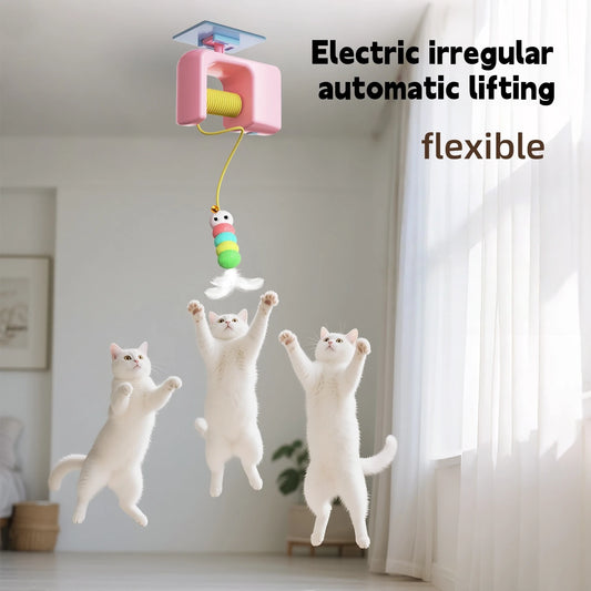 Jouet Interactif Automatique pour Chat - Suspension de Porte
