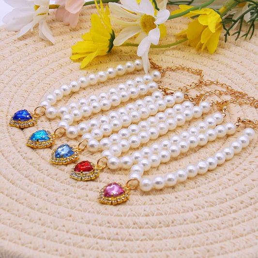 Collier Perles Luxe pour Chat - Ajustable