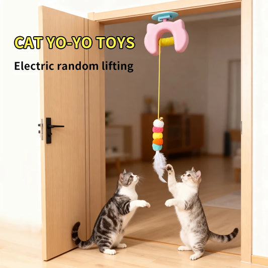 Jouet Interactif Automatique pour Chat - Suspension de Porte