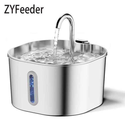 Fontaine Luxe Inox pour Chat - 2.2L  Automatique